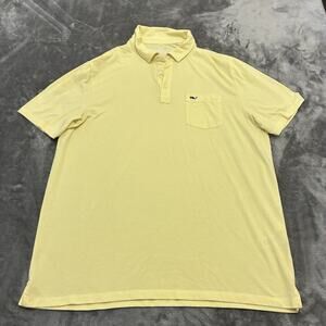 Vineyard Vines Edgartown Polo Shirt Mens Large Yellow Preppy‎ Golf Sports
